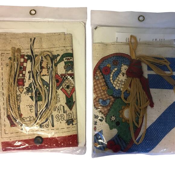 NIP Vintage Dimensons From the Heart appliqué wall hanging pillow complete kit - Picture 2 of 2